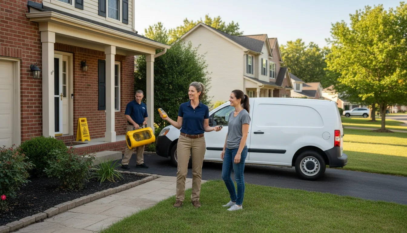 Water restoration image for Dehumidification And Cleanup Services in Sterling City, TX